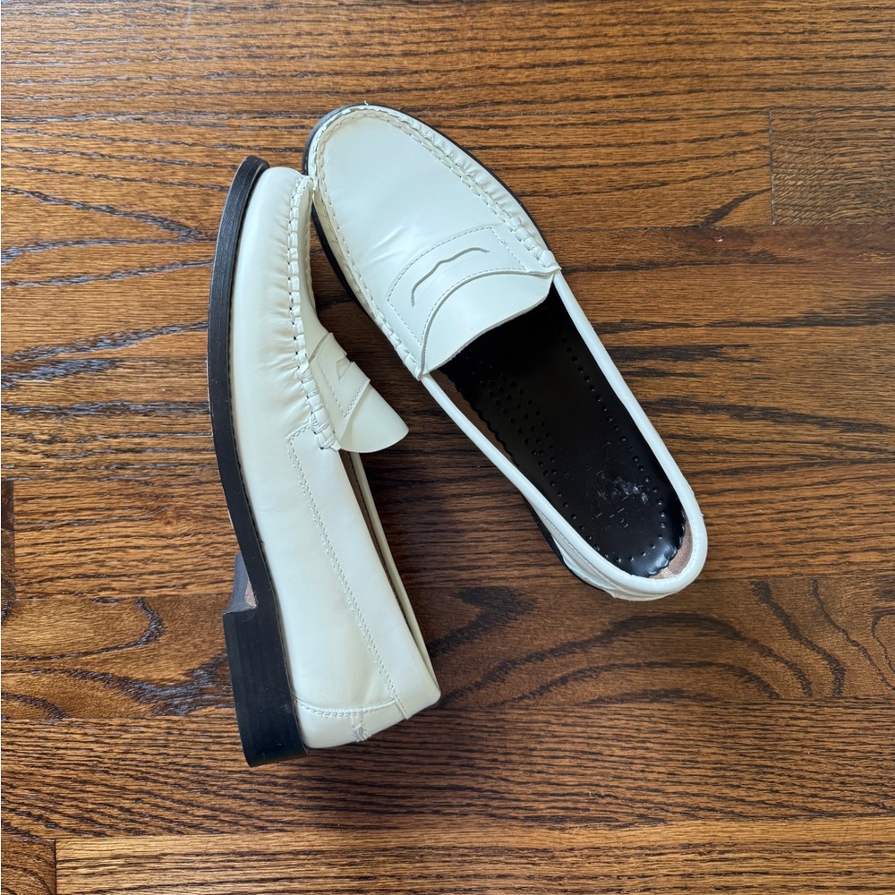 JW Anderson Classic Cream penny Loafers for women - size 39
